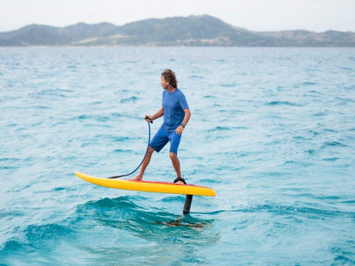 surfboard that rises out of water