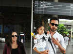 Imran with wife and daughter at airport