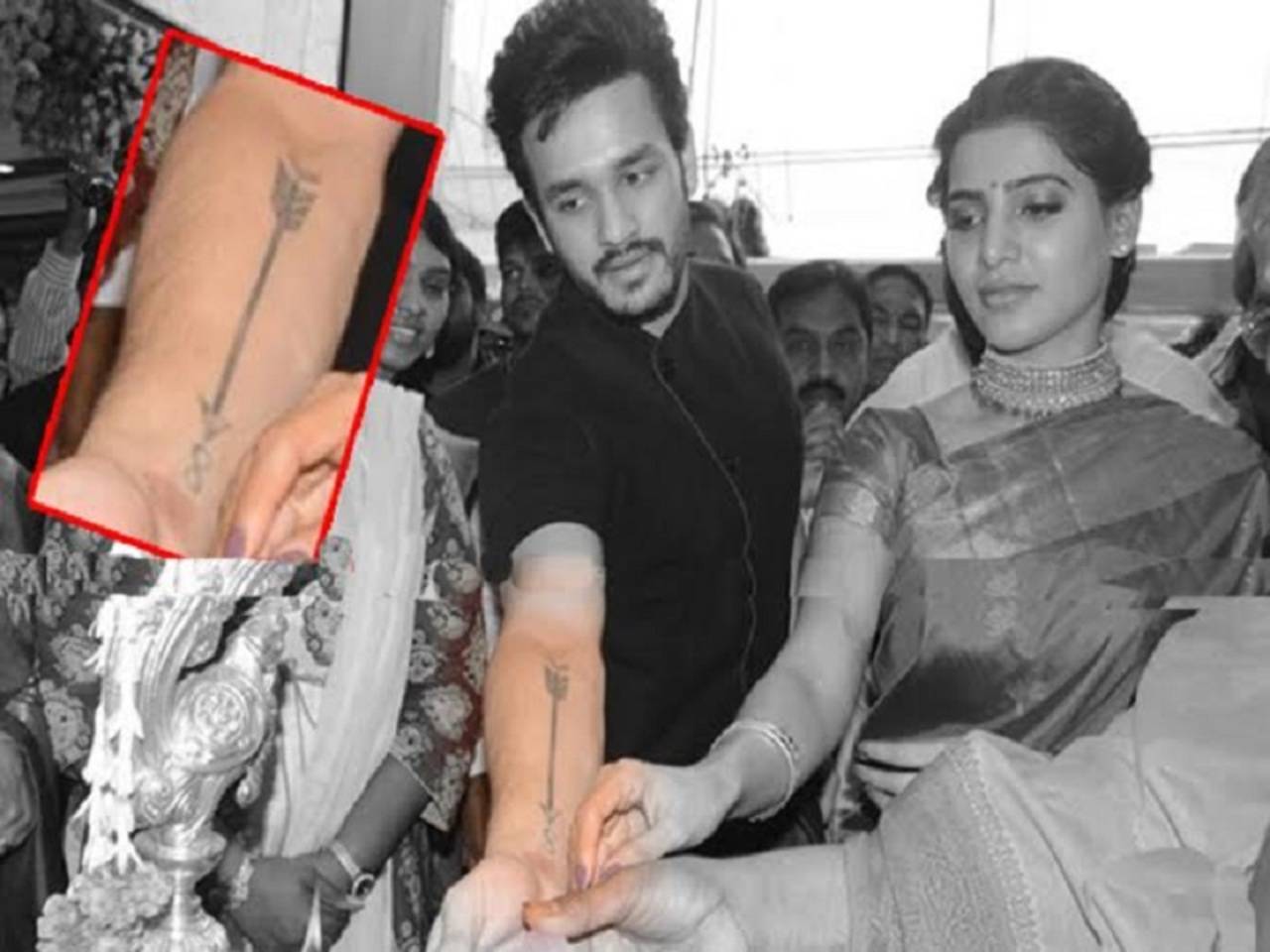 Akhil Akkineni seen sporting a new arrow tattoo | Telugu Movie News - Times  of India