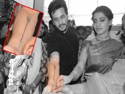 ఈ టాటూ ఎవరి కోసమో | Tattoo On Akhil Akkineni Right Hand | Tollywood  Celebrities Tattoos | Bullet Raj - YouTube