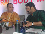 ​ Innocent and Mohanlal at AMMA's annual general body meeting