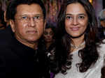 Kiran More and Raavi More at Dilip Vengsarkar's daughter's wedding reception