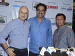 Anupam Kher, Kiran More and Dilip Vengsarkar at Play 'Last Over'