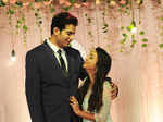 Director VK Prakash's daughter Kavya and Sandeep during their wedding reception