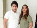 Geeta Phogat and her husband Pawan Kumar pose for the photogs