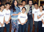 Katrina Kaif and Ranbir Kapoor pose with kids