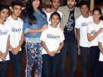 Katrina Kaif and Ranbir Kapoor pose with kids