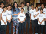 Katrina Kaif and Ranbir Kapoor pose with kids