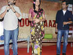 Kushan Nandy speaks as Bidita Bag and Nawazuddin Siddiqui look on