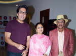 Talat Aziz, Seema Kapoor and Annu Kapoor at the screening of Mr Kabaadi