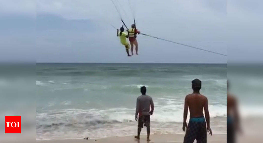 Horrific video shows man plunging to death while parasailing in Thailand -  Times of India