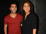 Aadar Jain and Neetu Singh at Jagga Jasoos Screening