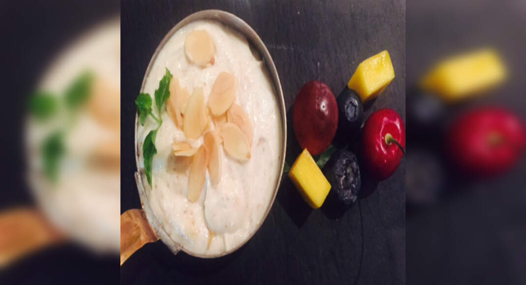 Maple Shrikhand with Roast Almonds Recipe: How to Make Maple Shrikhand with Roast Almonds Recipe | H