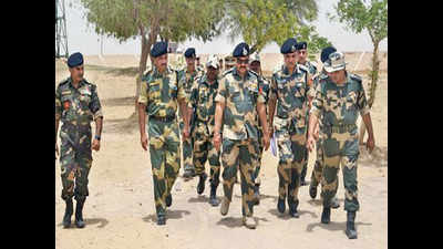 BSF IG inspects border outposts in Jaisalmer