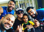 Shikhar Dhawan's selfie with fellow cricketers