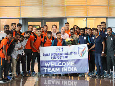 India U23 contingent receive warm welcome in Qatar