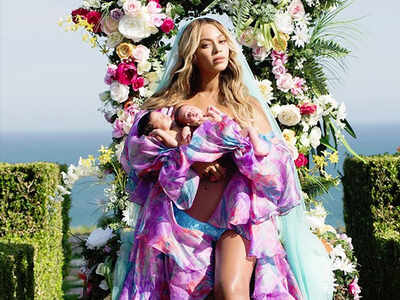 Beyonce's parents praise her 'twins' picture