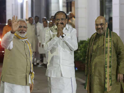 From humble beginnings to vice-presidential candidate, Venkaiah Naidu has come a long way