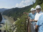 Banwarilal Purohit visits the construction site of Subansiri Lower Hydroelectric Project