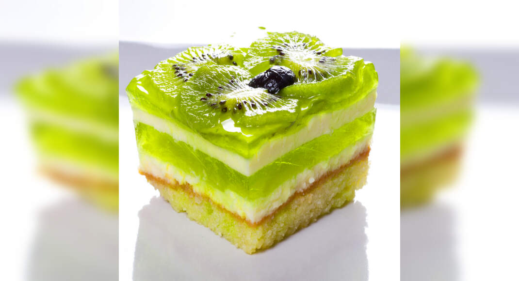 Fruit Kiwi Burfi Recipe: How to make Fruit Kiwi Burfi Recipe at Home | Homemade Fruit Kiwi Burfi Rec