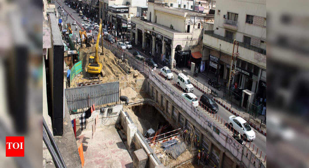 Metro equipment taking up limited space at sites Lucknow News Times