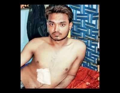 Dalit youth stabbed for kicking cow blocking road