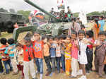 ​ School children participate in the 'Know your Army' campaign