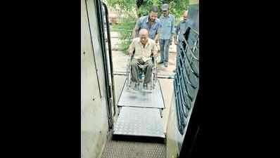 Itwari station introduces ramp for handicapped