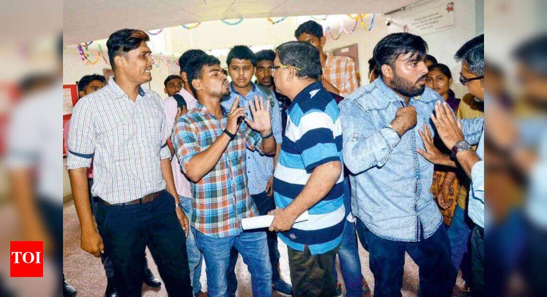 Water Supply Students protest filthy water supply Vadodara News