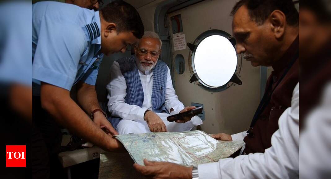 Gujarat Floods: PM Modi conducts aerial survey, takes stock of ...