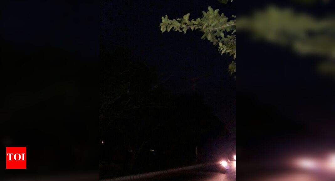 No street lights, inviting accidents Times of India