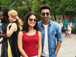 Aadar Jain and Anya Singh during the launch