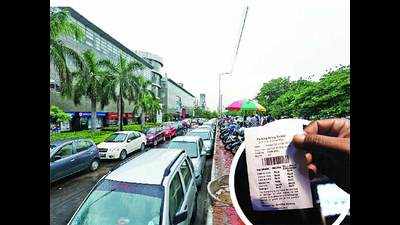 Despite MCG order, MG Road malls continue to charge parking fees, leading to illegal parking on roads, service lanes