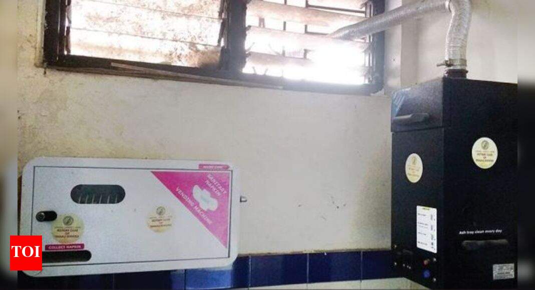 Sanitary Napkins State school gets sanitary napkin vending machine