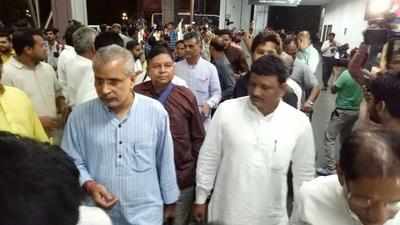 Gujarat Congress MLAs herded to Bengaluru