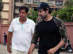 ​ Rakesh Nath and Karan Nath at Inder Kumar's funeral