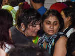 Dolly Bindra at Inder Kumar's funeral