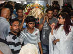 Tina Ghai at Inder Kumar's funeral