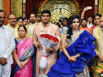 K Chandrashekhar Rao at Sahari and Raches Veerendra Dev's wedding