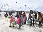 Students participate in a cleanliness drive