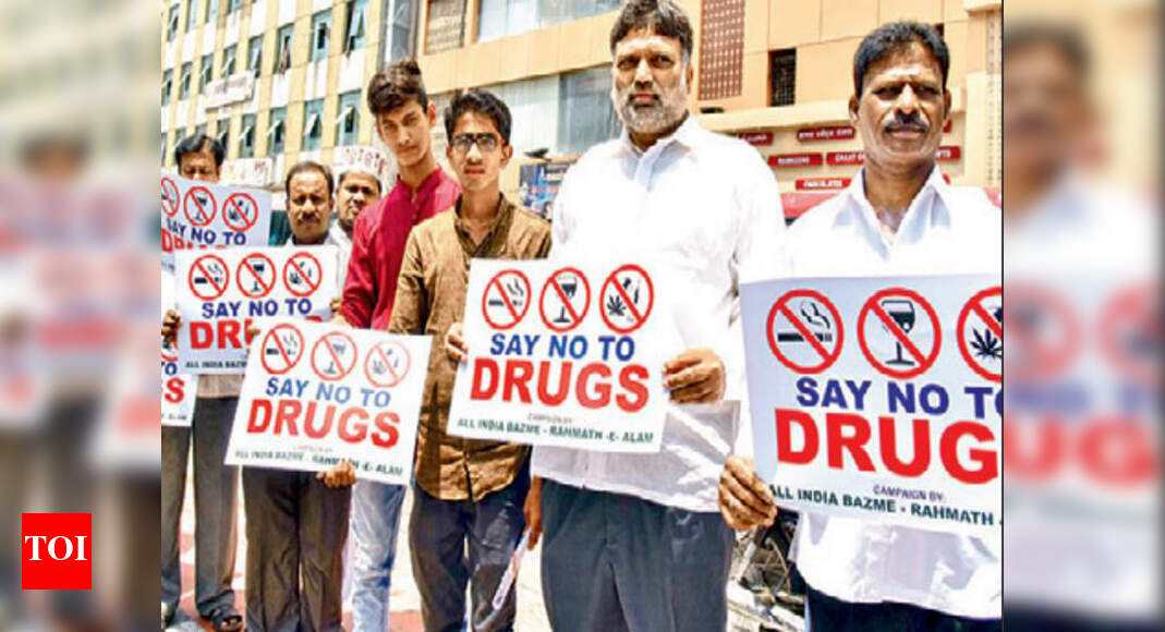Hyderabad Drugs Scandal Rally to shut down hookah lounges and billiards parlours Hyderabad