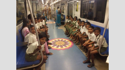 Chennai Metro Rail conducts educational trips for schoolchildren