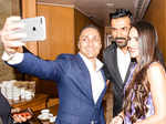 Rahul Bose takes a selfie with John Abraham and Tara Sharma