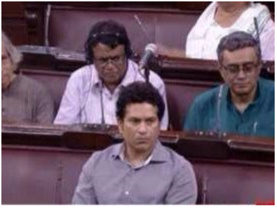 Sachin Tendulkar attends Rajya Sabha, becomes a viral meme!