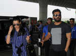 Suniel Shetty spotted with wife at airport