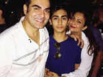 Arbaaz Khan with Arhaan Khan and Amrita Arora Ladak