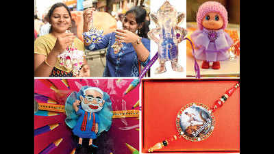 Toons and movie motifs rule the roost in rakhi markets