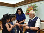 Narendra Modi celebrates Raksha Bandhan