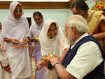 Prime Minister Narendra Modi celebrates Raksha Bandhan