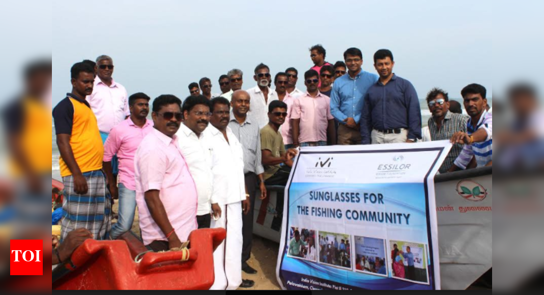 Free sunglasses distributed to fishermen near Chennai Chennai News
